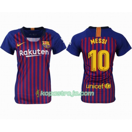 Billiga Fotbollströjor FC Barcelona MESSI 10 Dam Hemma tröja 2018/19 Kortärmad